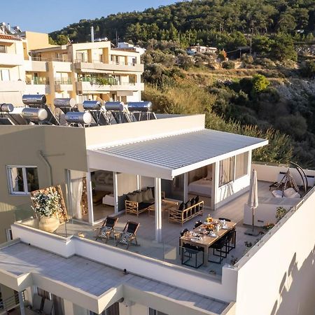 Helen Luxury Holiday House With Sea View Rethymno Exterior foto