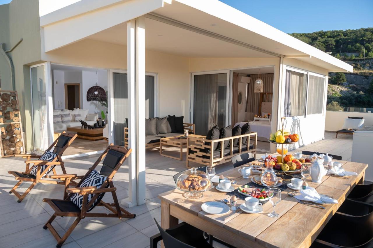 Helen Luxury Holiday House With Sea View Rethymno Exterior foto