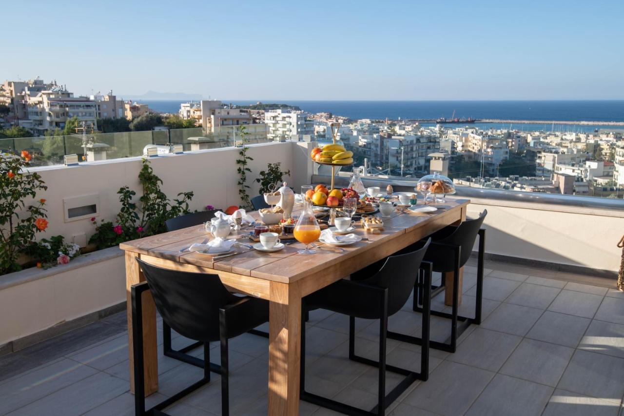 Helen Luxury Holiday House With Sea View Rethymno Exterior foto