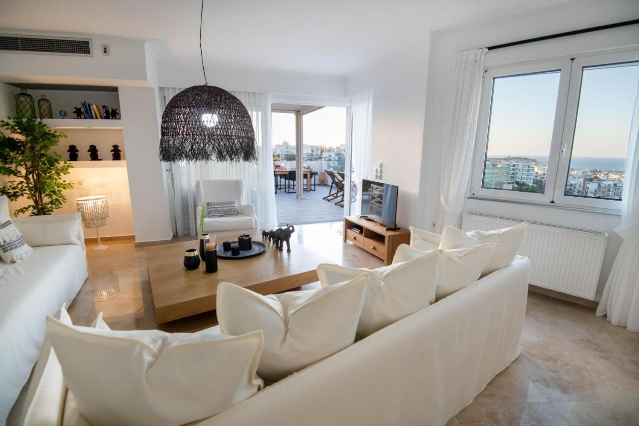 Helen Luxury Holiday House With Sea View Rethymno Exterior foto