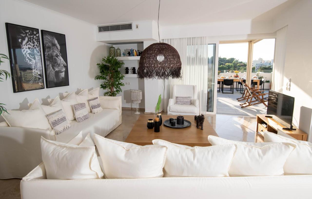 Helen Luxury Holiday House With Sea View Rethymno Exterior foto